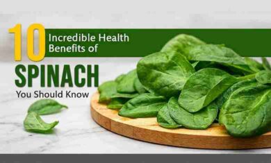 Health Benefits of Spinach Leaves
