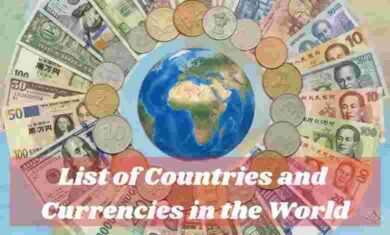 List of Countries and Currencies in the World