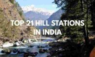 Top 21 Hill Stations in India