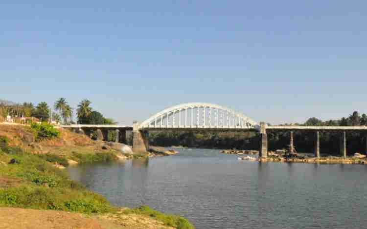 tunga river Bridge thirthahalli